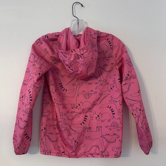 Carter’s Pink Rain Jacket w/ Blue Dinosaur Print Girls 10 - Picture 3 of 6